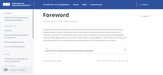 Trustworthy Data Stewardship Guidebook